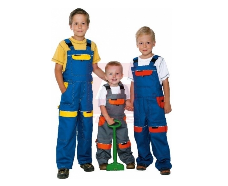 Dětské pracovní oděvy pro malé kutily